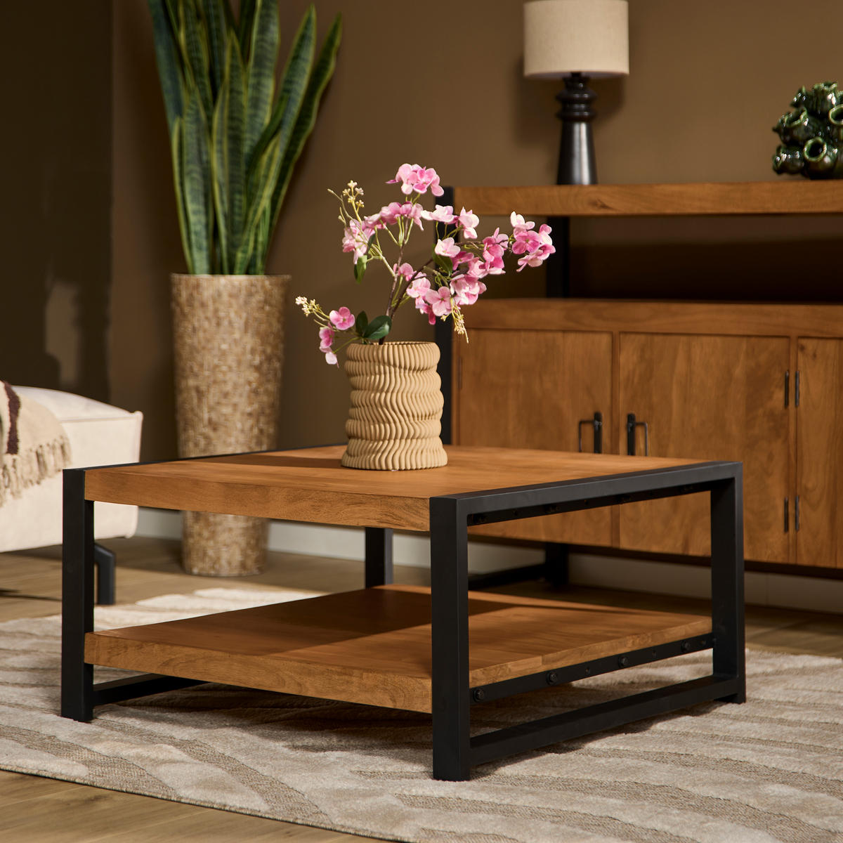 COUCHTISCH Boaz Braun 80/80/40 cm - Braun, Holz (80/80/40cm) - Starfurn