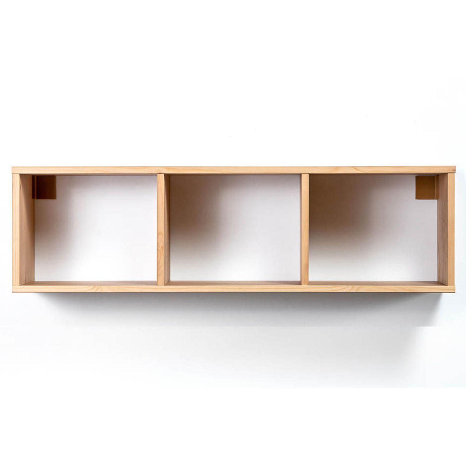 WANDREGAL Massivholz 25/88/24 cm - Braun, Holz (88/24/25cm) - hagge home