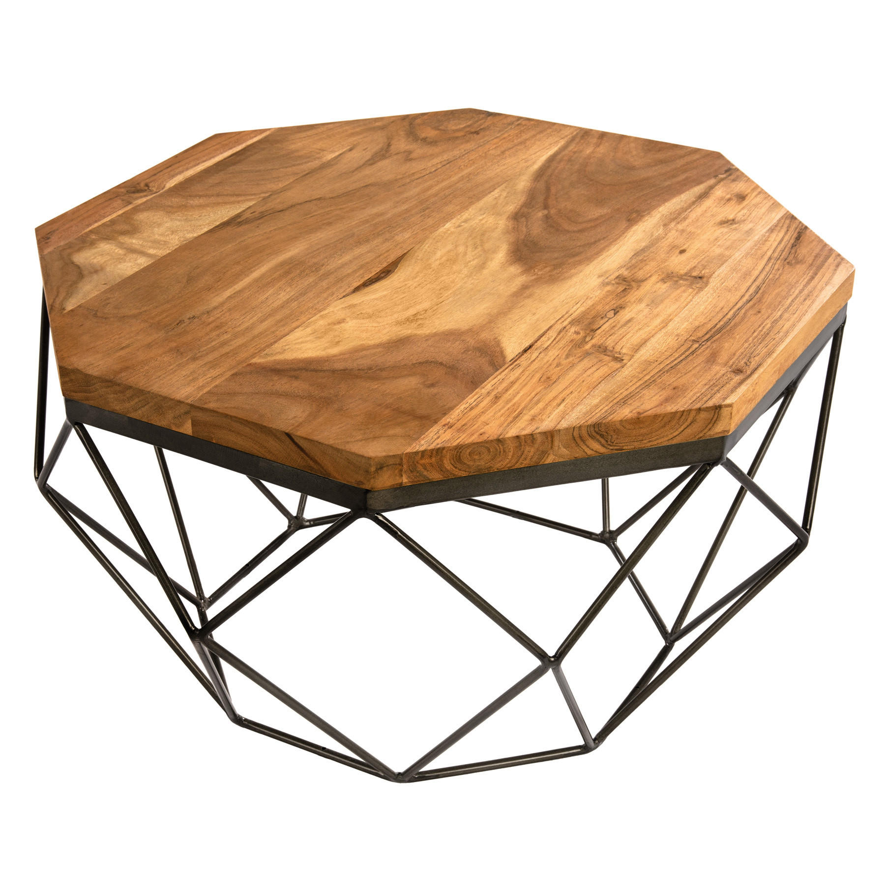 COUCHTISCH DIAMOND Mangoholz natur 70 cm - Braun, Holz (70/70/39cm) - riess-ambiente