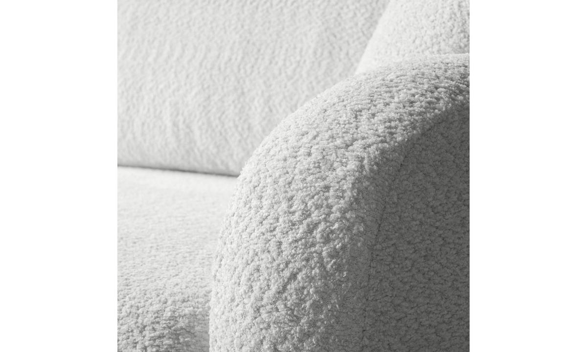 ECKSOFA PALOMA L 235/155/85 cm Coral 70 - Creme, Textil (235/155cm) - Lookway