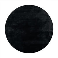 HOCHFLORTEPPICH 120/120 cm Soft 380 - Schwarz, Kunststoff (120/120cm) - Paco Home