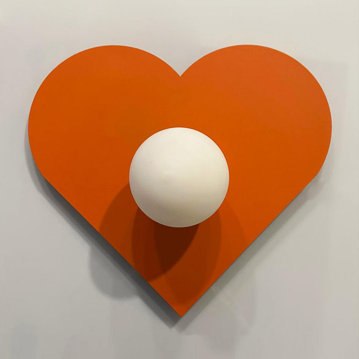 WANDLEUCHTE Innen 35 cm - Orange, Glas/Metall (35/31cm) - Bamyum