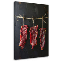 LEINWANDBILD Essen & Trinken 80x120cm - Rot, Textil (80/120cm) - Feeby