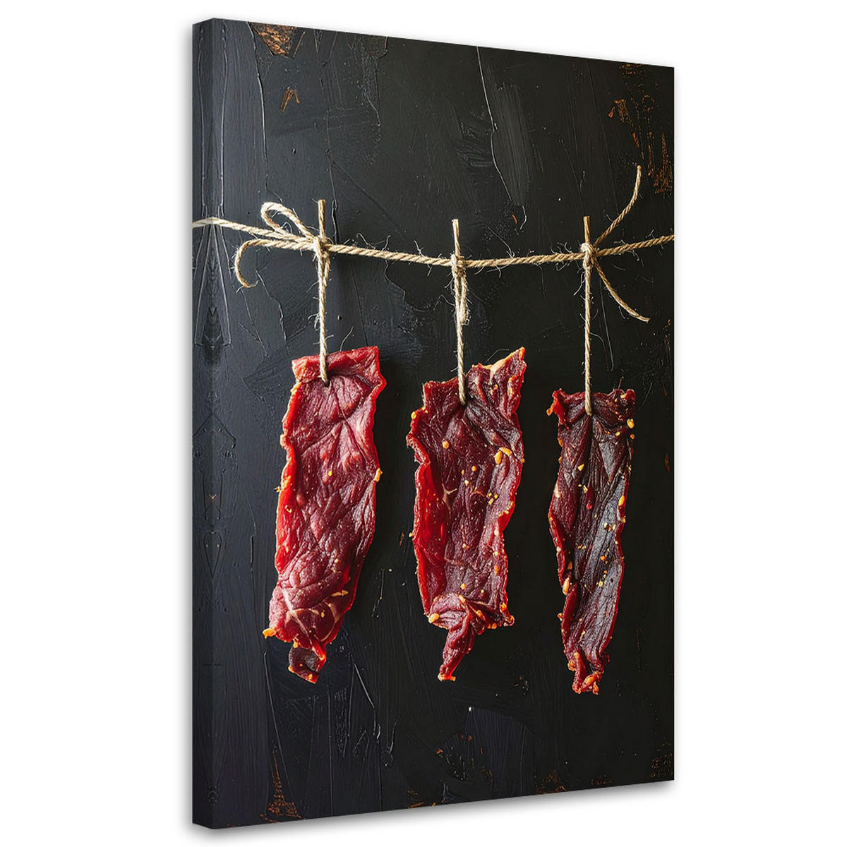 LEINWANDBILD Essen & Trinken 80x120cm - Rot, Textil (80/120cm) - Feeby