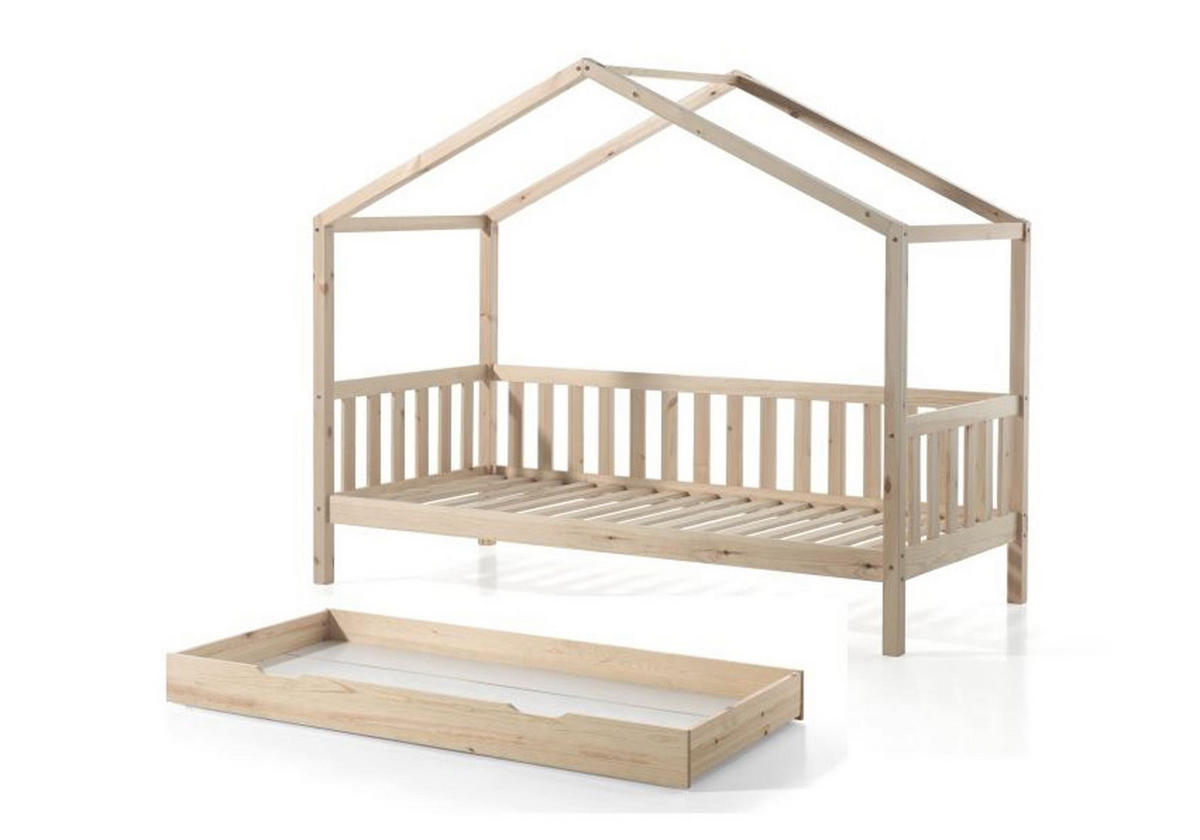 HAUSBETT Kapua 210x170x97 aus Massivholz in Natur - Kieferfarben, Holz (90/200cm) - 58aufmkessel