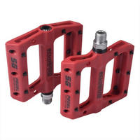 FAHRRADPEDALE Rot Nylon Composite 9/16 Zoll - Rot, Kunststoff (10.7/2.5/12.4cm)