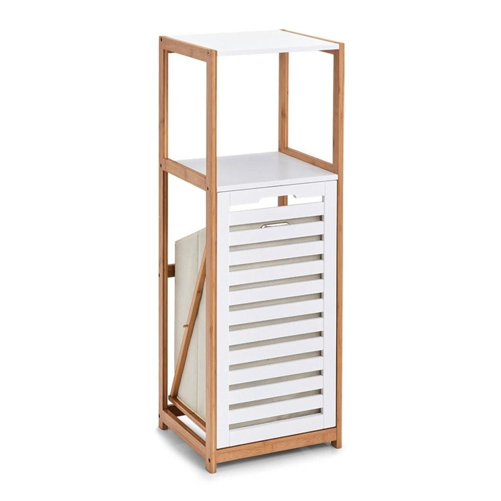 BADEZIMMERREGAL 36/98/33 cm - Weiß, Naturmaterialien (36/98/33cm) - ZELLER