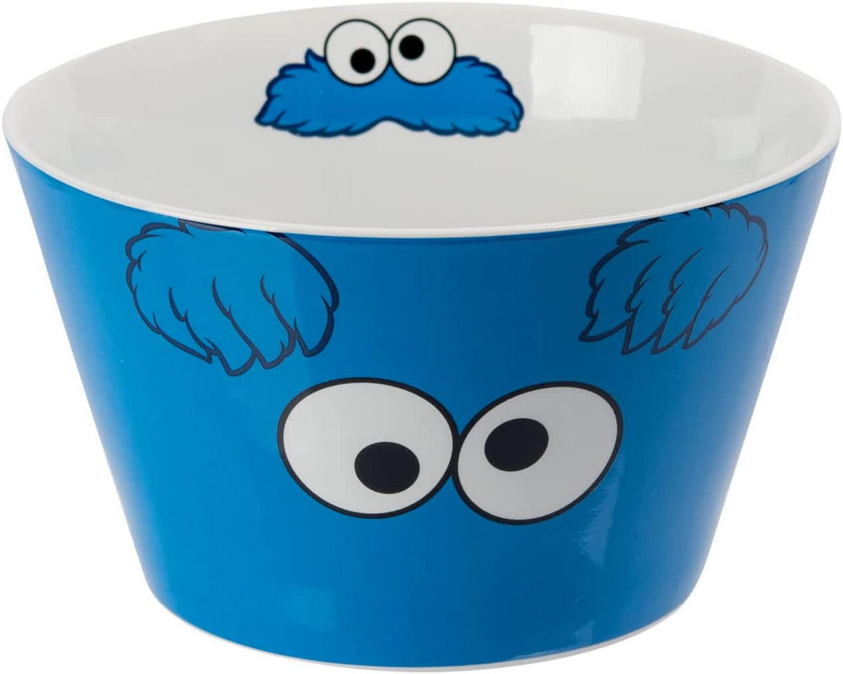 MÜSLISCHALE Sesamstraße Krümelmonster Blau 500 ml - Multicolor, Keramik (14cm) - United Labels