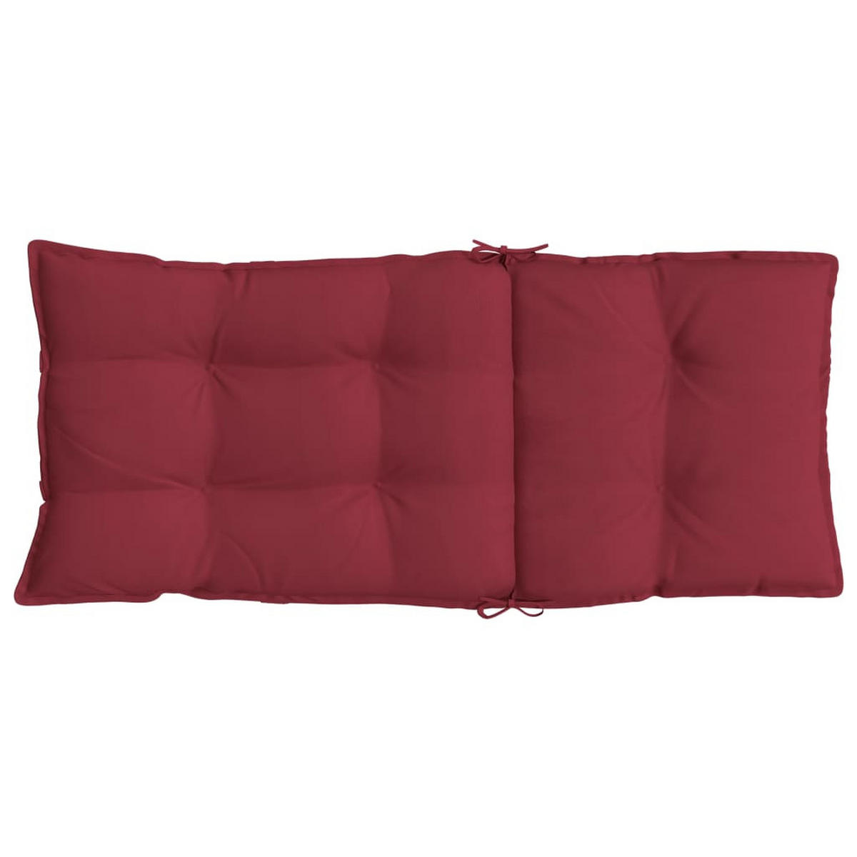 HOCHLEHNER-AUFLAGEN 4 Stk. Weinrot Oxford-Gewebe - Weinrot, Textil (50/7/120cm) - vidaXL