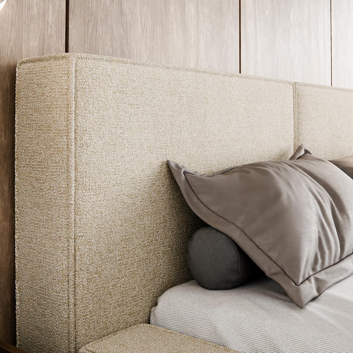 POLSTERBETT LESTI 140x200 cm, Creme - Creme, Textil (200/140cm) - Fedve