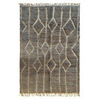 BERBERTEPPICH aus Marokko aus reiner Wolle 200x 300 cm - Grau, Naturmaterialien (200/300cm) - AFK Living