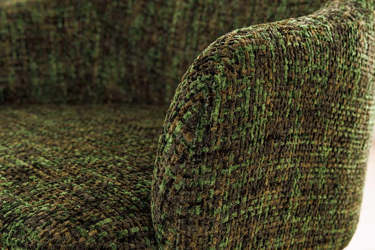 STUHL EXTRAVAGANCIA Chenille Dunkelgrün 80 cm - Goldfarben/Grün, Kunststoff/Metall (60/81/63cm) - riess-ambiente