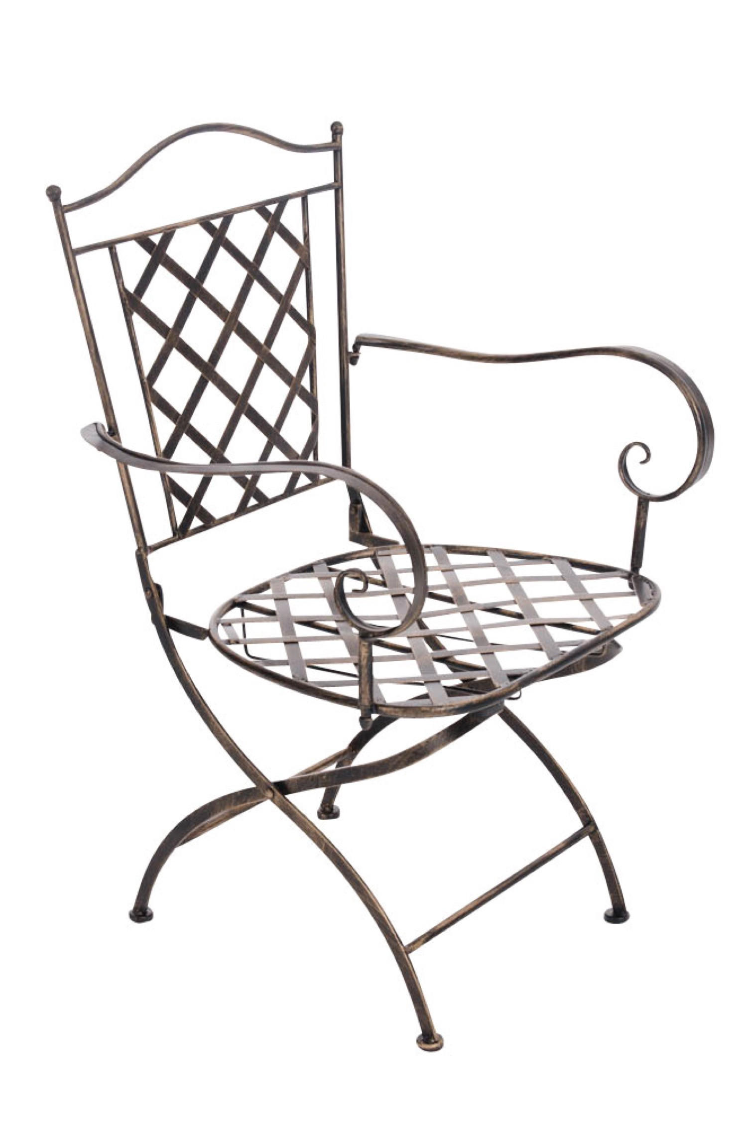 GARTENSTUHL Athan bronze - Braun, Metall (56/51/93cm) - TPFGarden