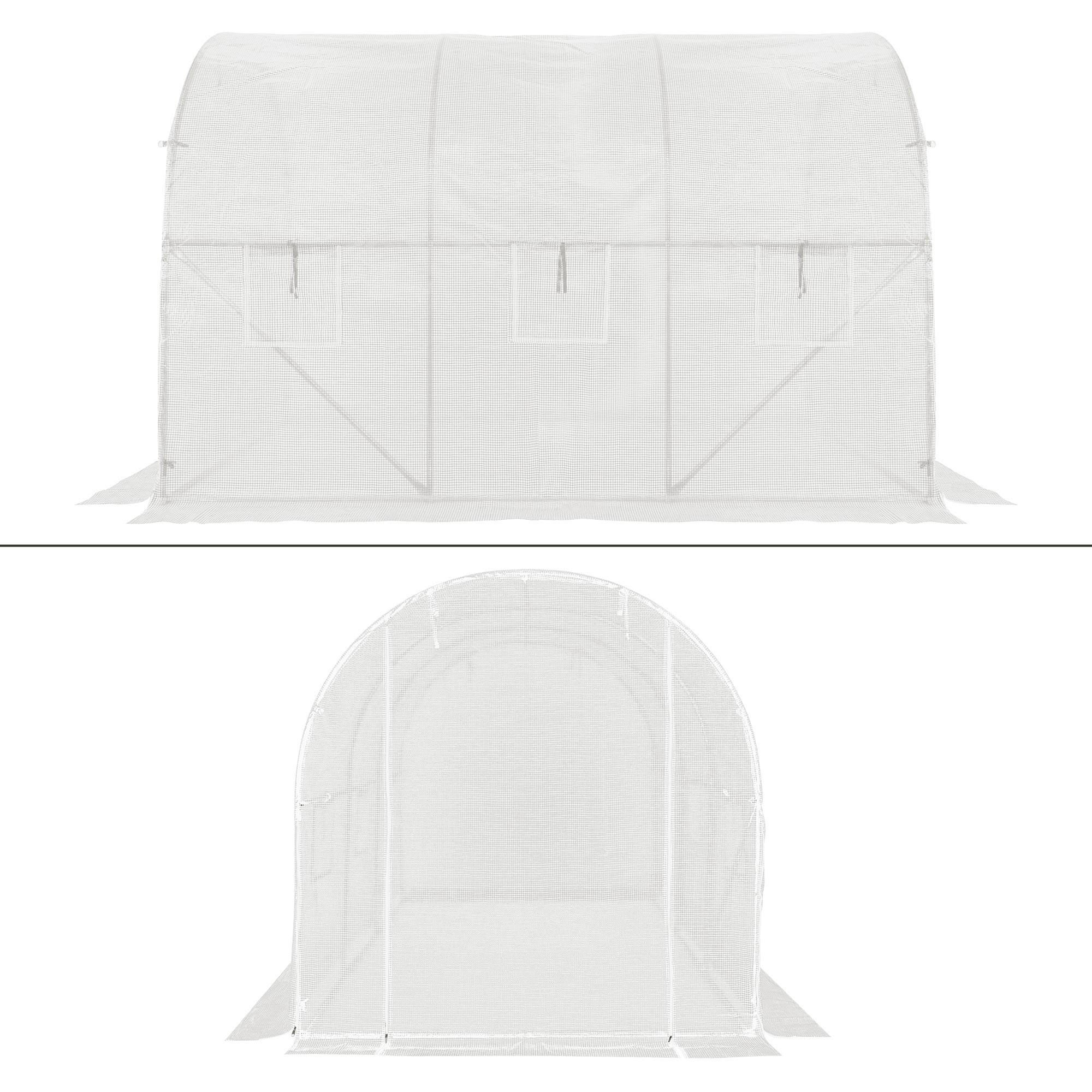 GEWÄCHSHAUS - Weiß, Kunststoff (200/200/300cm)