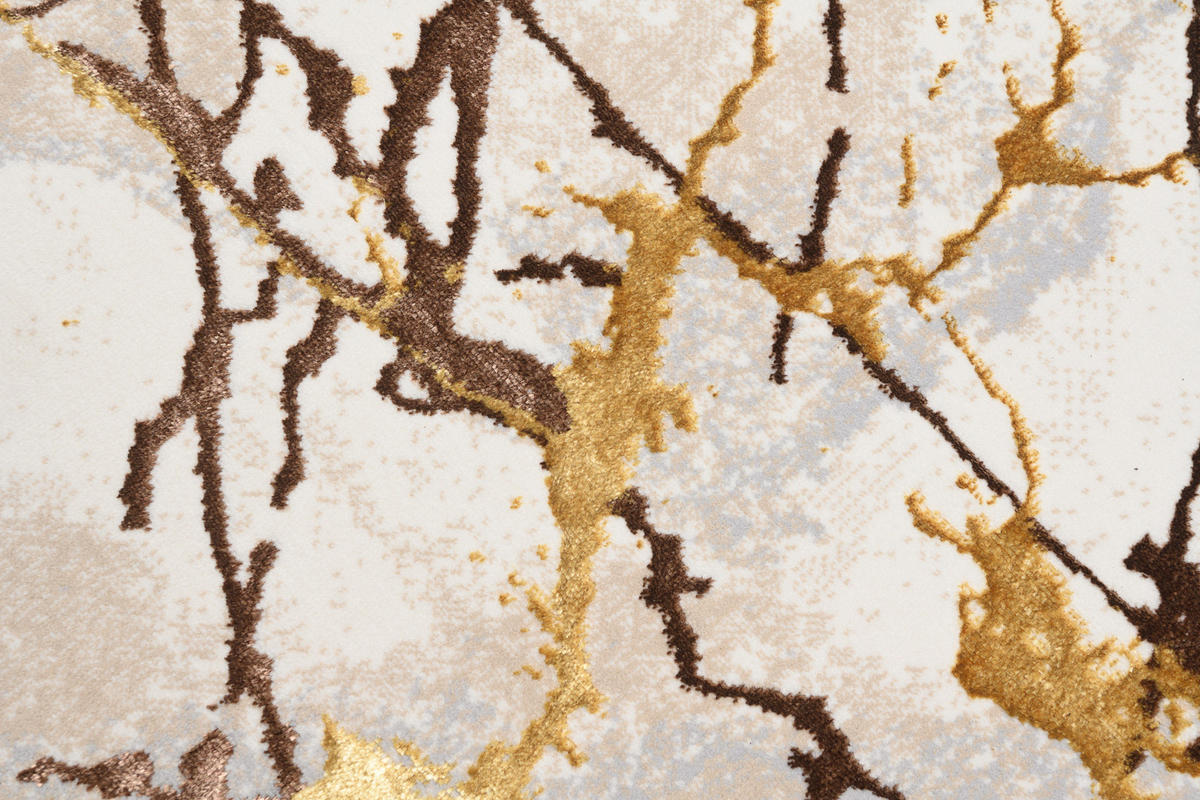 TEPPICH GOLDEN Creme 80/150 cm - Creme, Kunststoff (80/150cm) - Tapiso