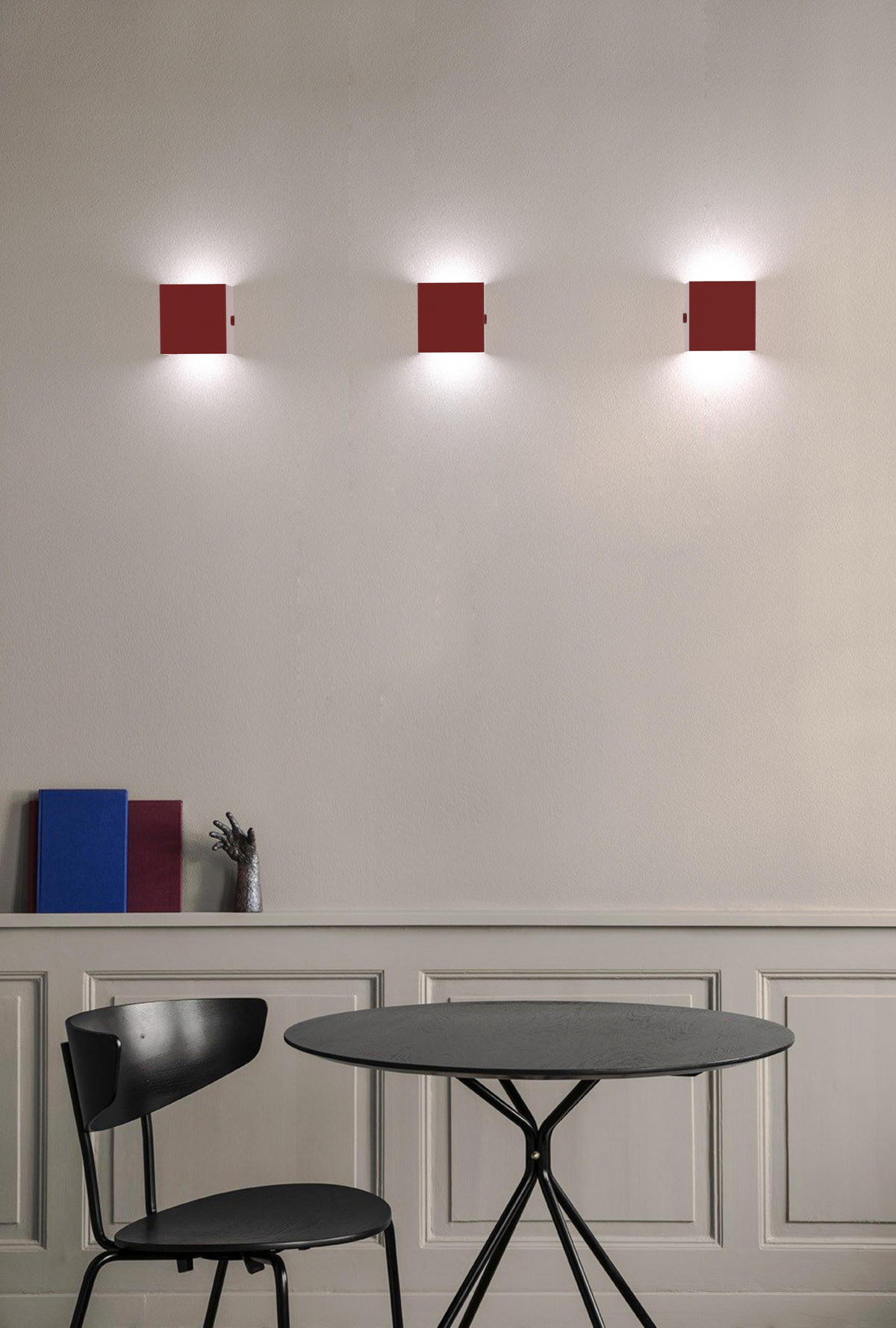 WANDLEUCHTE - Rot, Metall (10/10/10cm) - Lumicom