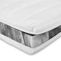 BASIC TOPPER fest 180/210 cm - 6cm Höhe & Toledo Bezug - Weiß, Textil (180/210cm) - AM Qualitätsmatratzen