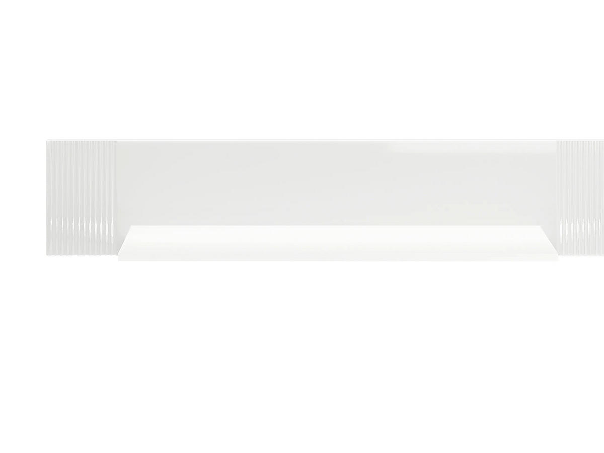 WANDREGAL – 126 cm – Villa – Weiß Hochglanz - Weiß Hochglanz, Holzwerkstoff (126/25/22cm) - hi-markt