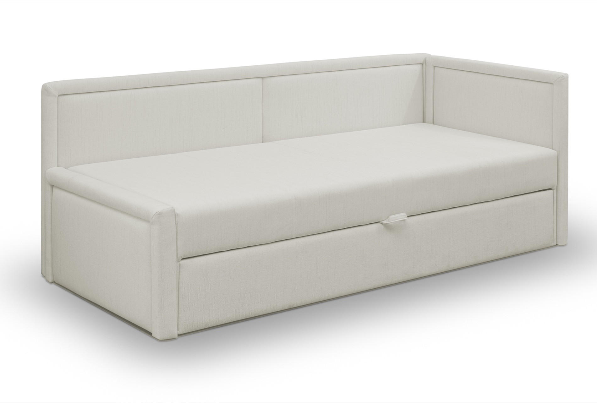JUGENDBETT Caprili Creme ausziehbar für 2 Personen - Creme/Schwarz, Holz/Textil (82/189cm) - Selsey
