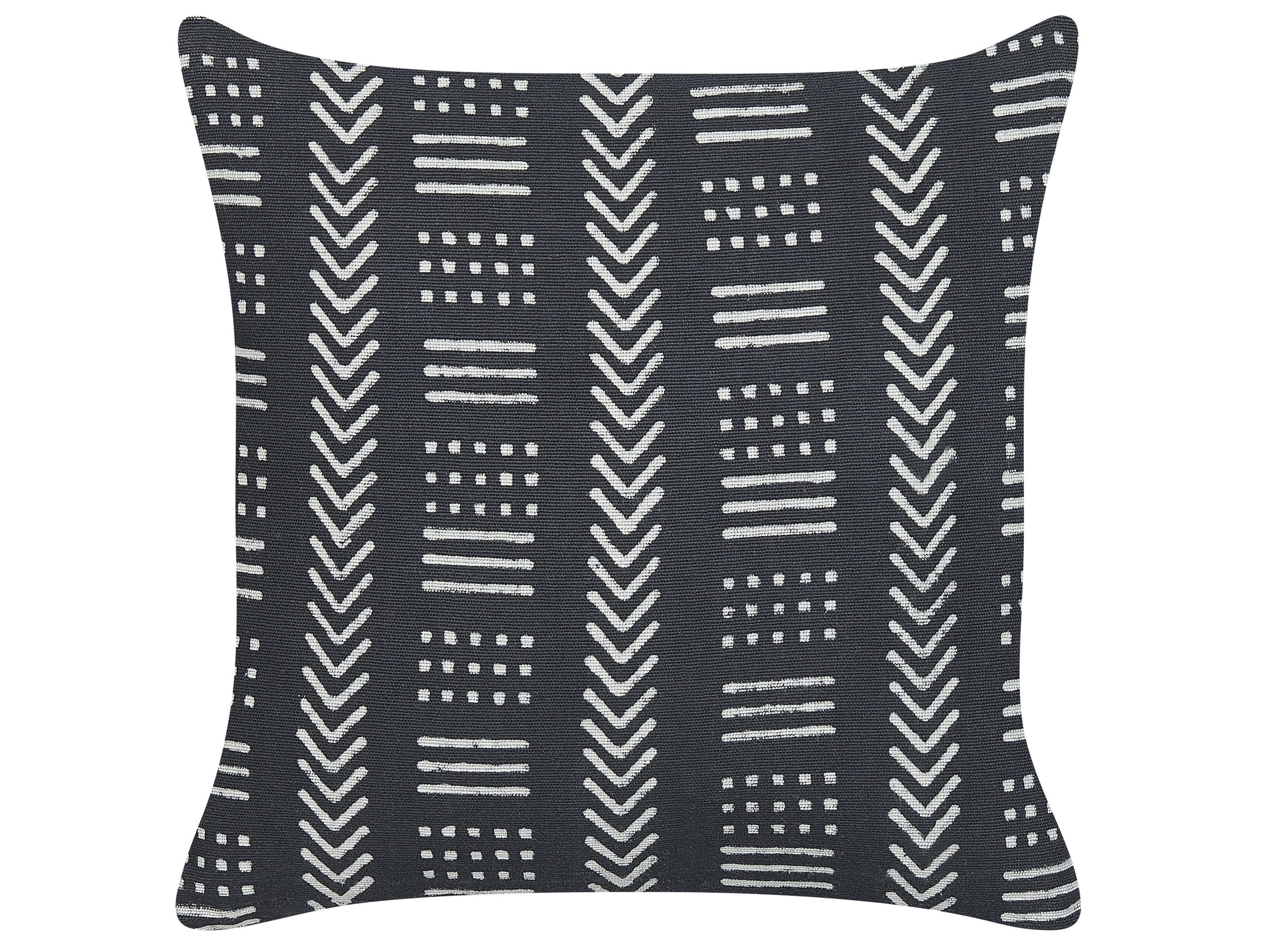 DEKOKISSEN 2er-Set Cremeweiß 45/45 cm Benzoin - Ecru, Naturmaterialien/Textil (45/45cm) - Beliani