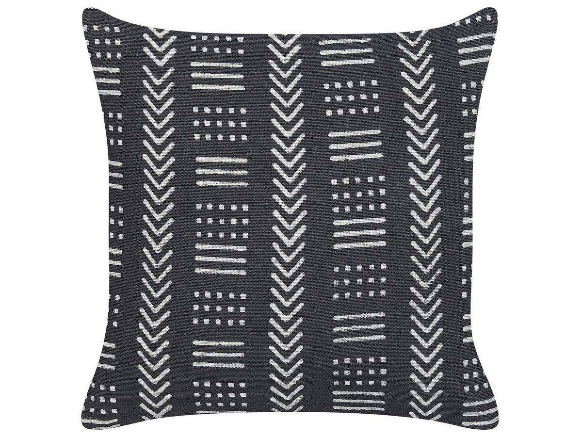DEKOKISSEN 2er-Set Cremeweiß 45/45 cm Benzoin - Ecru, Naturmaterialien/Textil (45/45cm) - Beliani