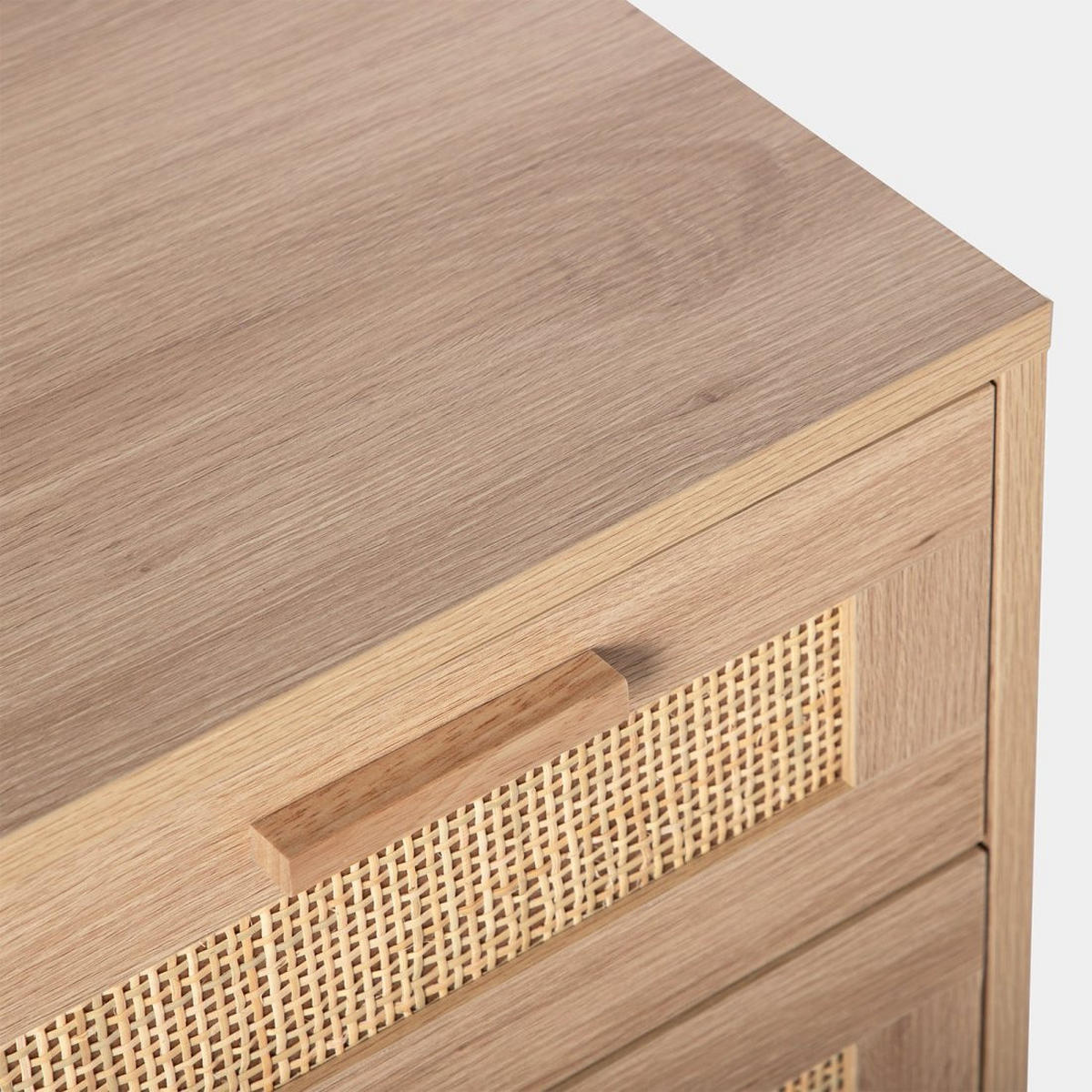 NACHTTISCH MIT 1 SCHUBLADE Tahiti Natürlich 40 cm x 56 cm 2er-Set - Naturfarben, Holzwerkstoff (40/56/40cm) - Klast Home