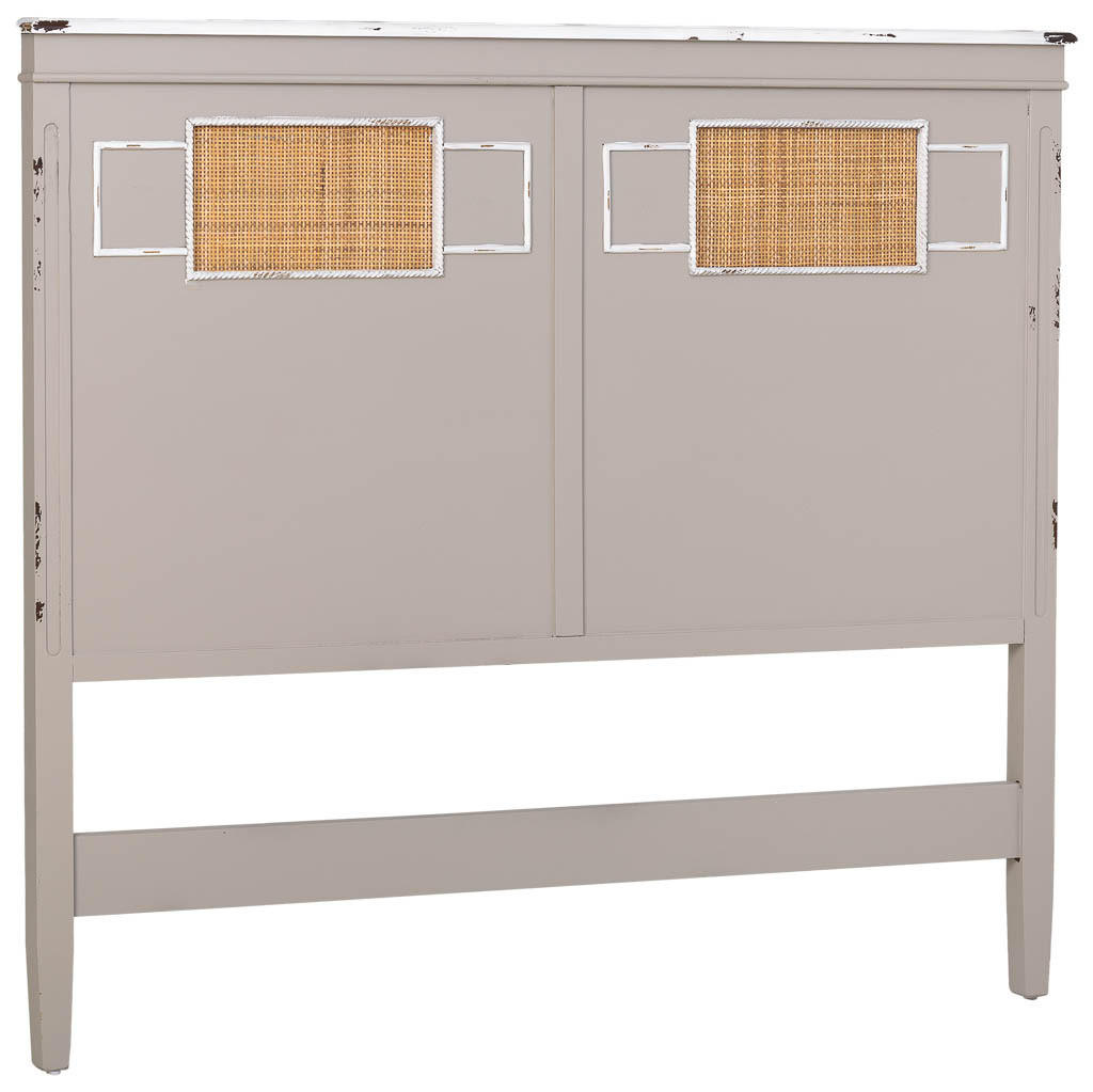 BETTKOPFTEIL 150x6x130 cm - Grau, Holz (150/6cm) - Wanderlust