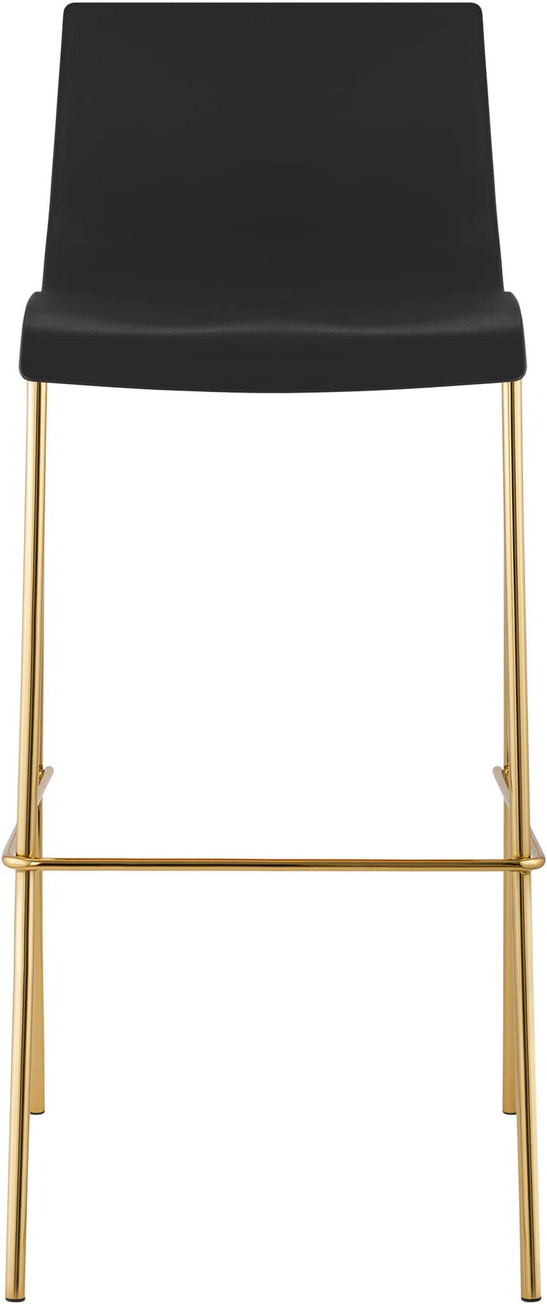 BARHOCKER 2er Set Tenar Kunststoff Schwarz Gold - Schwarz, Kunststoff (43/100/48cm) - DELUKE