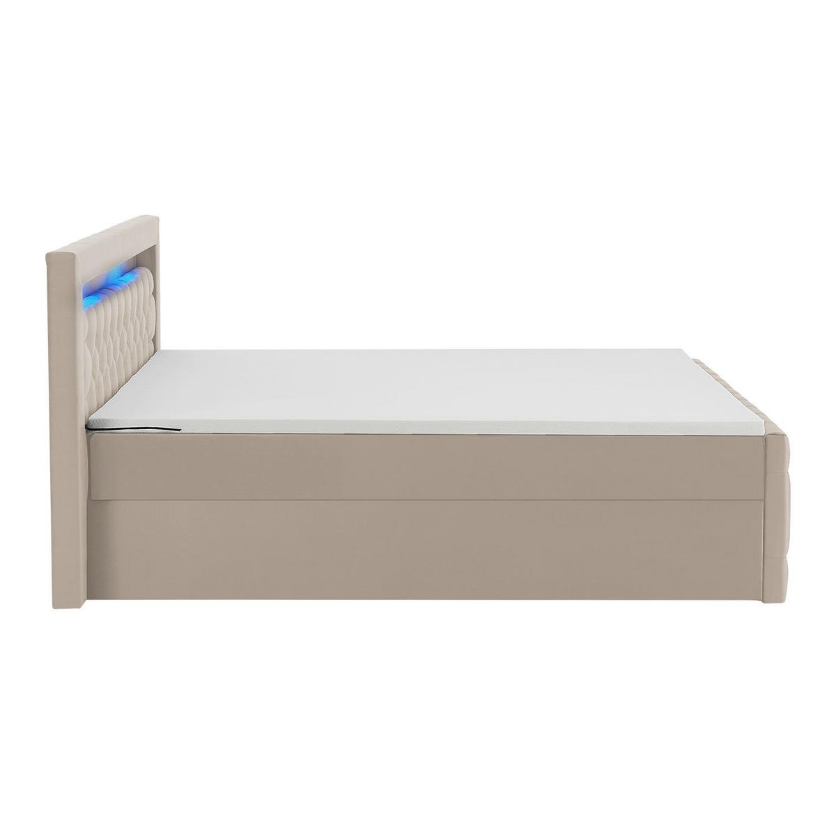 BOXBETT Leona Beige Samt 140x200 cm - Beige, Textil (140/200cm) - Juskys