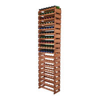 WEINREGAL VINOTECA FLEX PRO HxBxT 247x65x28cm 108 Flaschen auf 18 Ebenen Braun geölt - Braun, Holz (65/247/28cm) - PROREGAL