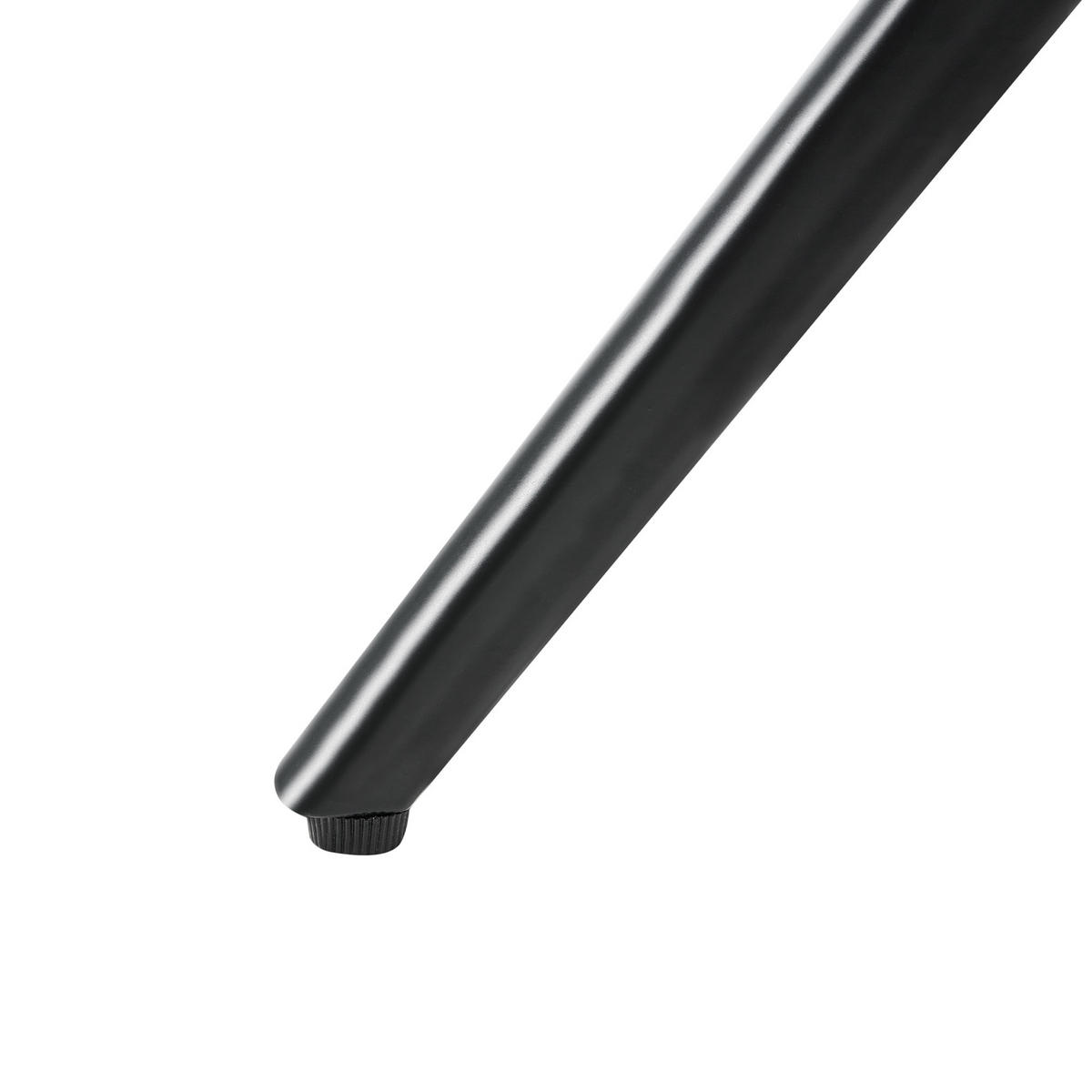 ESSZIMMERSTUHL drehbar Stoff Cremeweiß Corbie - Creme/Schwarz, Holz/Textil (62/89/67cm) - Beliani
