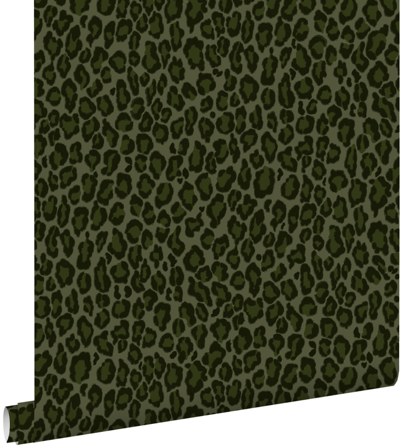 TAPETE Leopardenmuster 53 cm x 10.05 m - Grün, Papier (53/1000cm) - ESTAhome