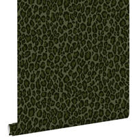 TAPETE Leopardenmuster 53 cm x 10.05 m - Grün, Papier (53/1000cm) - ESTAhome