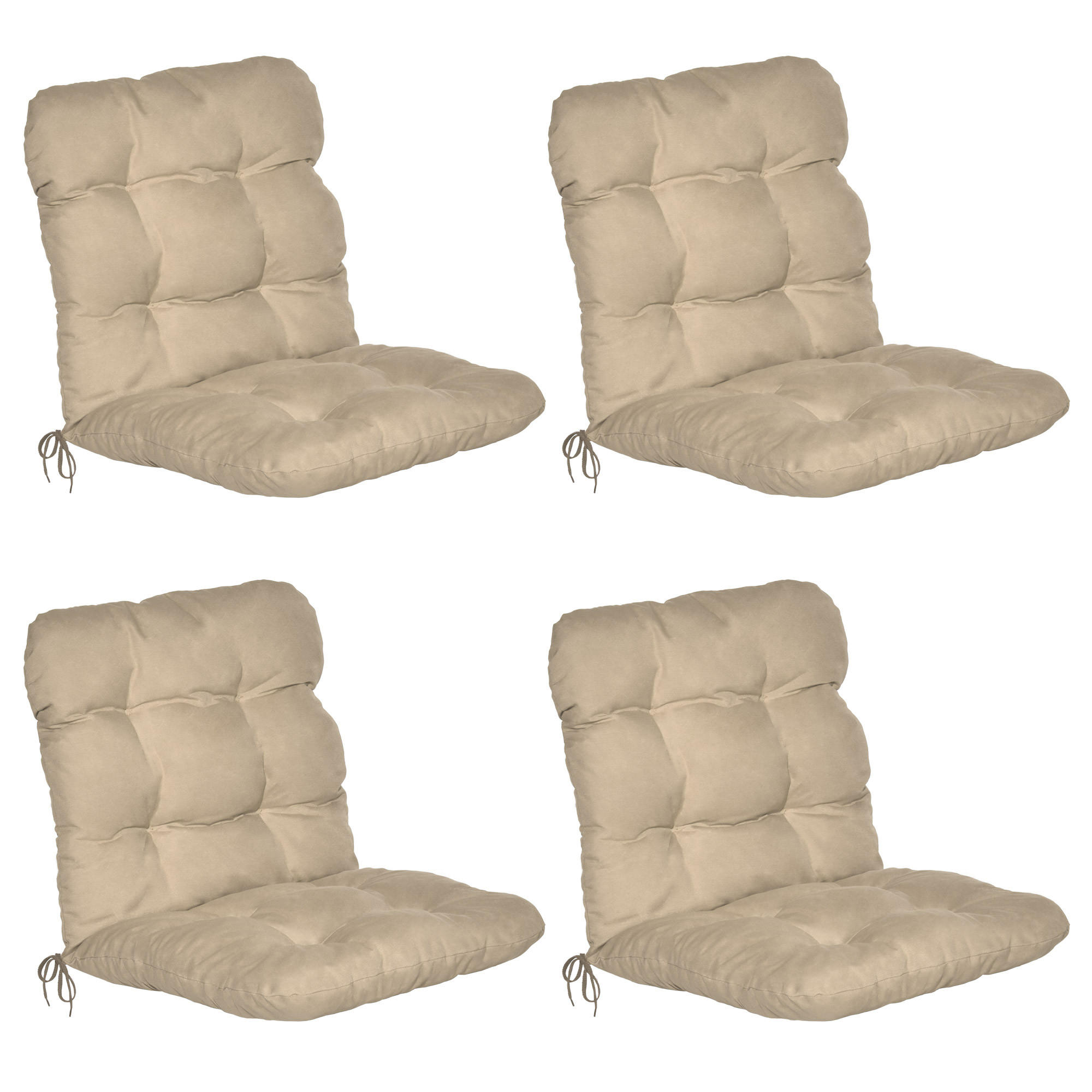 NIEDERLEHNERAUFLAGE Flair NL 100/50/8cm Natur (4tlg) - Naturfarben, Textil (50/8/100cm) - Beautissu 