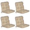 NIEDERLEHNERAUFLAGE Flair NL 100/50/8cm Natur (4tlg) - Naturfarben, Textil (50/8/100cm) - Beautissu 