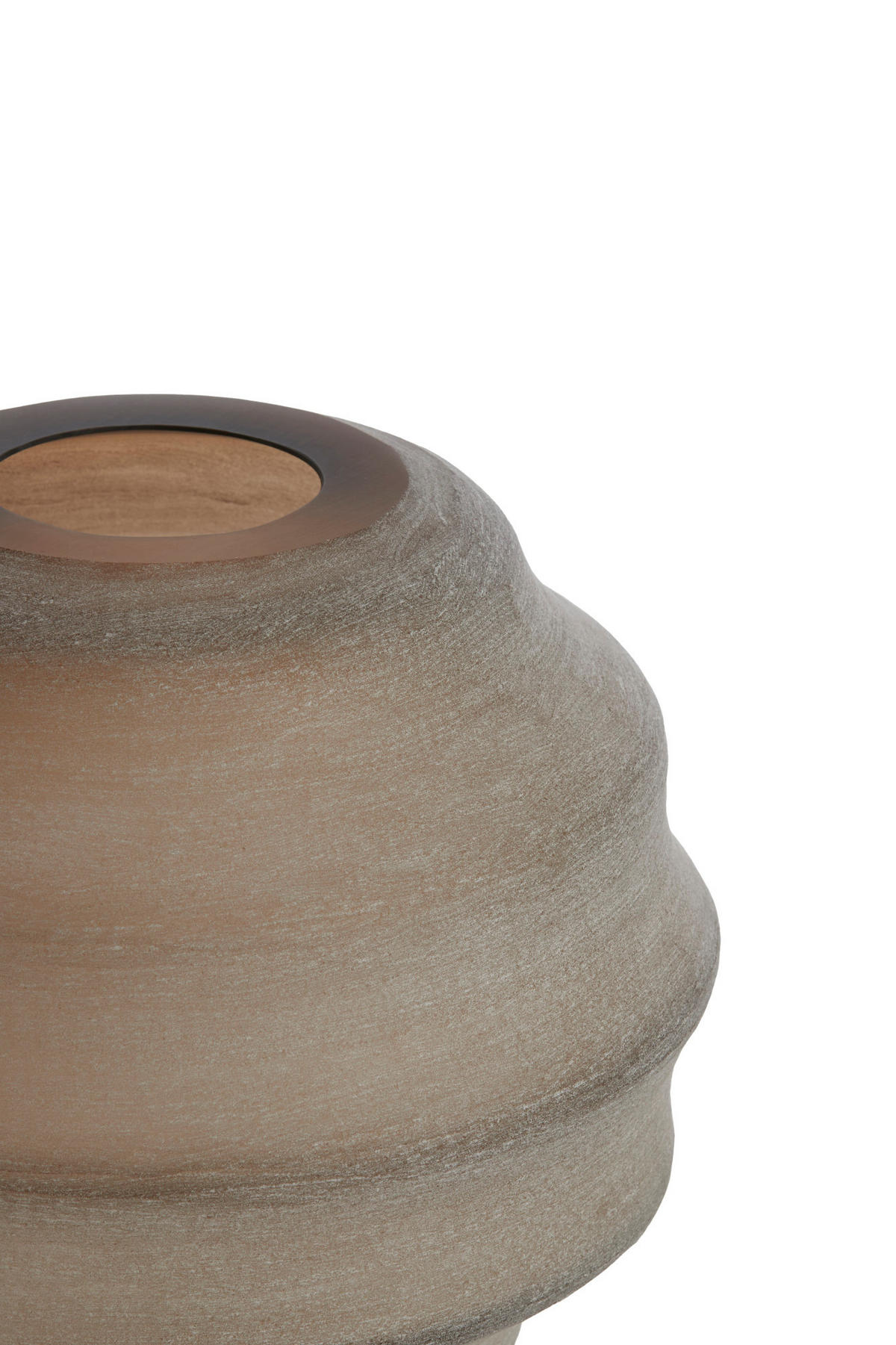 VASE Nayoro Braun Ø32,5/29 cm - Braun, Glas (32.5/29cm) - Light & Living