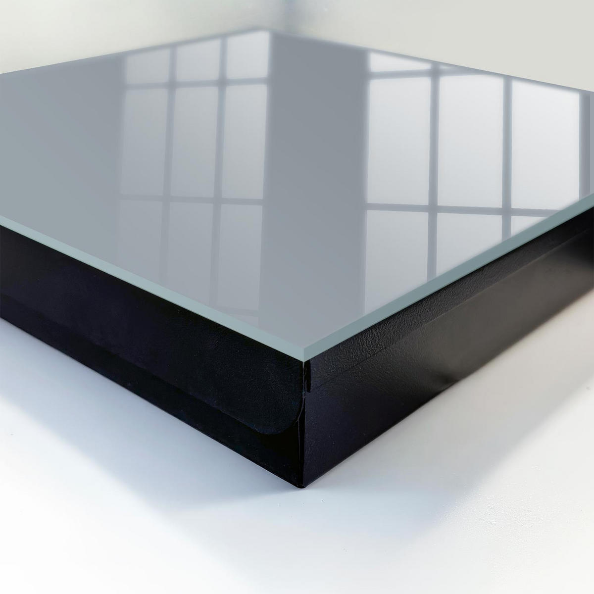 SCHLÜSSELBOX Schwarz 30x30 cm- Türöffnung nach rechts - Grau - Grau, Metall (30/30/5cm) - TULUP
