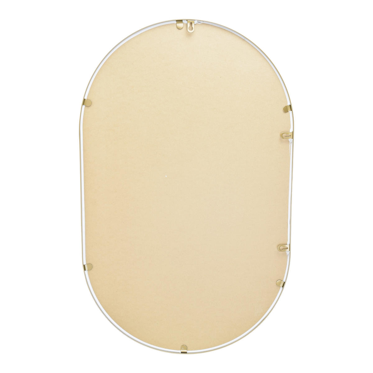 WANDSPIEGEL Boston Gold - Goldfarben, Metall (50/80/4cm) - Fragix