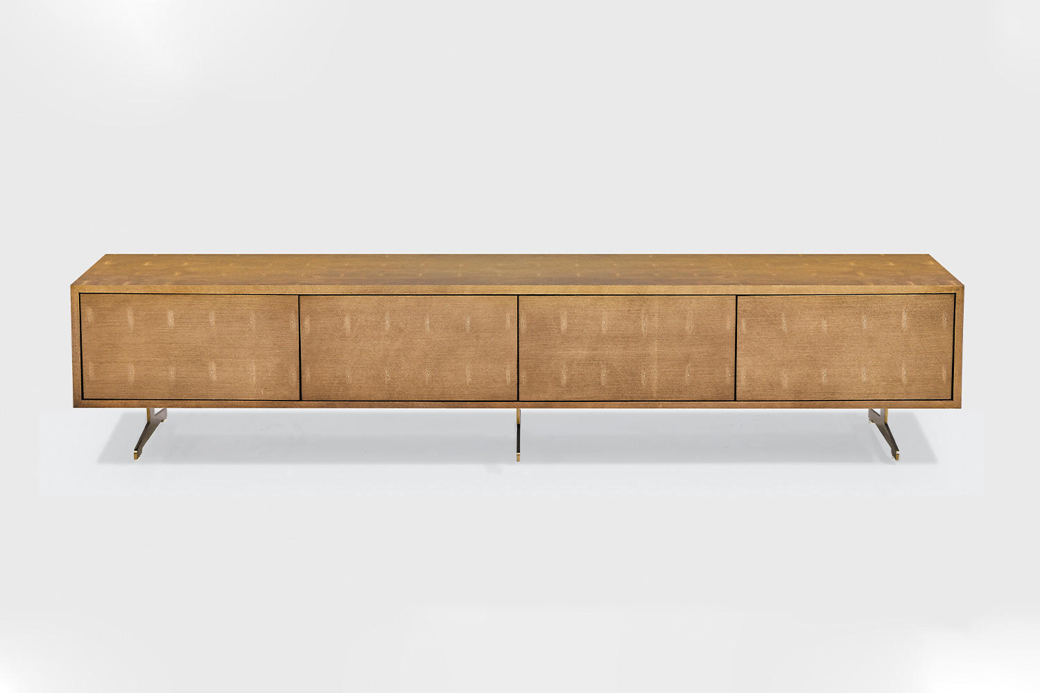 LOWBOARD GALA Gold Holz - Goldfarben, Holz/Metall (200/42/40cm) - KAWOLA