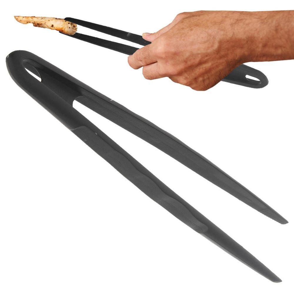 KÜCHENZANGE Thermoplastischem Kunststoff Blackline 29 cm - Schwarz, Kunststoff - Orion 