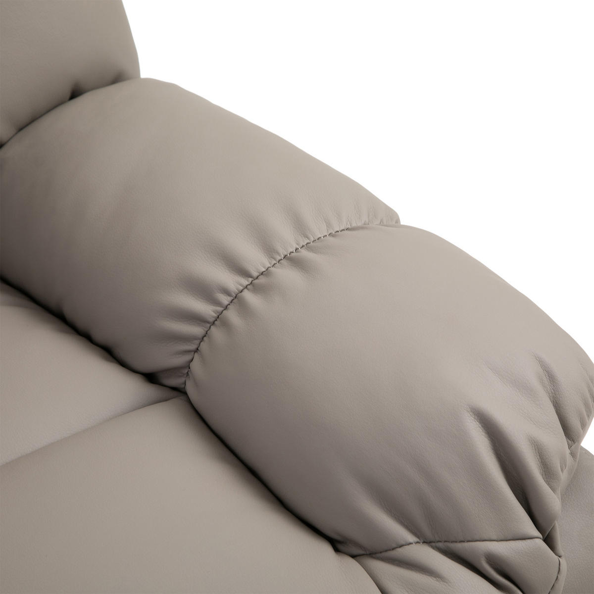 MASSAGESESSEL Elektrisch Fernsehsessel mit Liegefunktion 8 Massagepunkte Grau - Grau, Kunststoff/Metall (99/99/94cm) - HOMCOM
