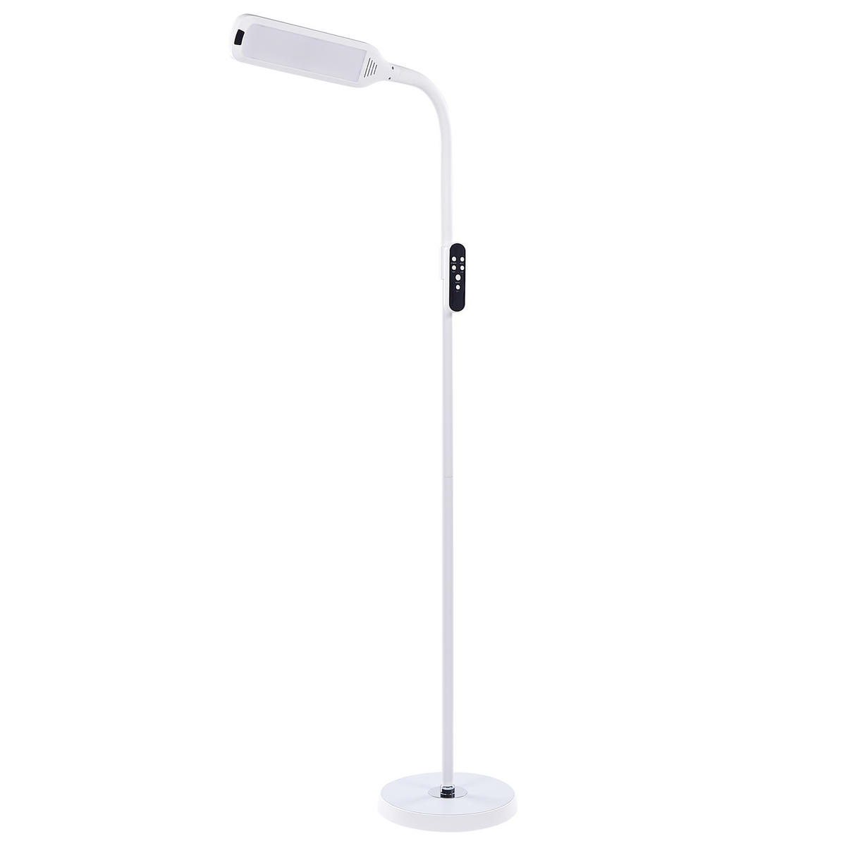 STEHLAMPE Aries 27/40/160 cm - Weiß, Kunststoff (27/27/160cm) - Beliani