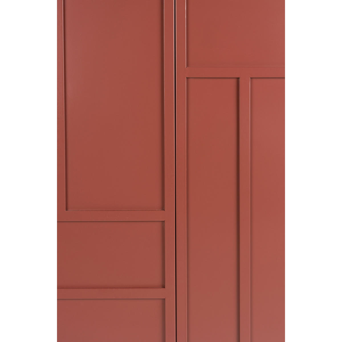 AUFBEWAHRUNGSSCHRANK Davis Kast aus Metall in Braun/Rot - Rot, Metall (70/105/35cm) - Housecraft Living