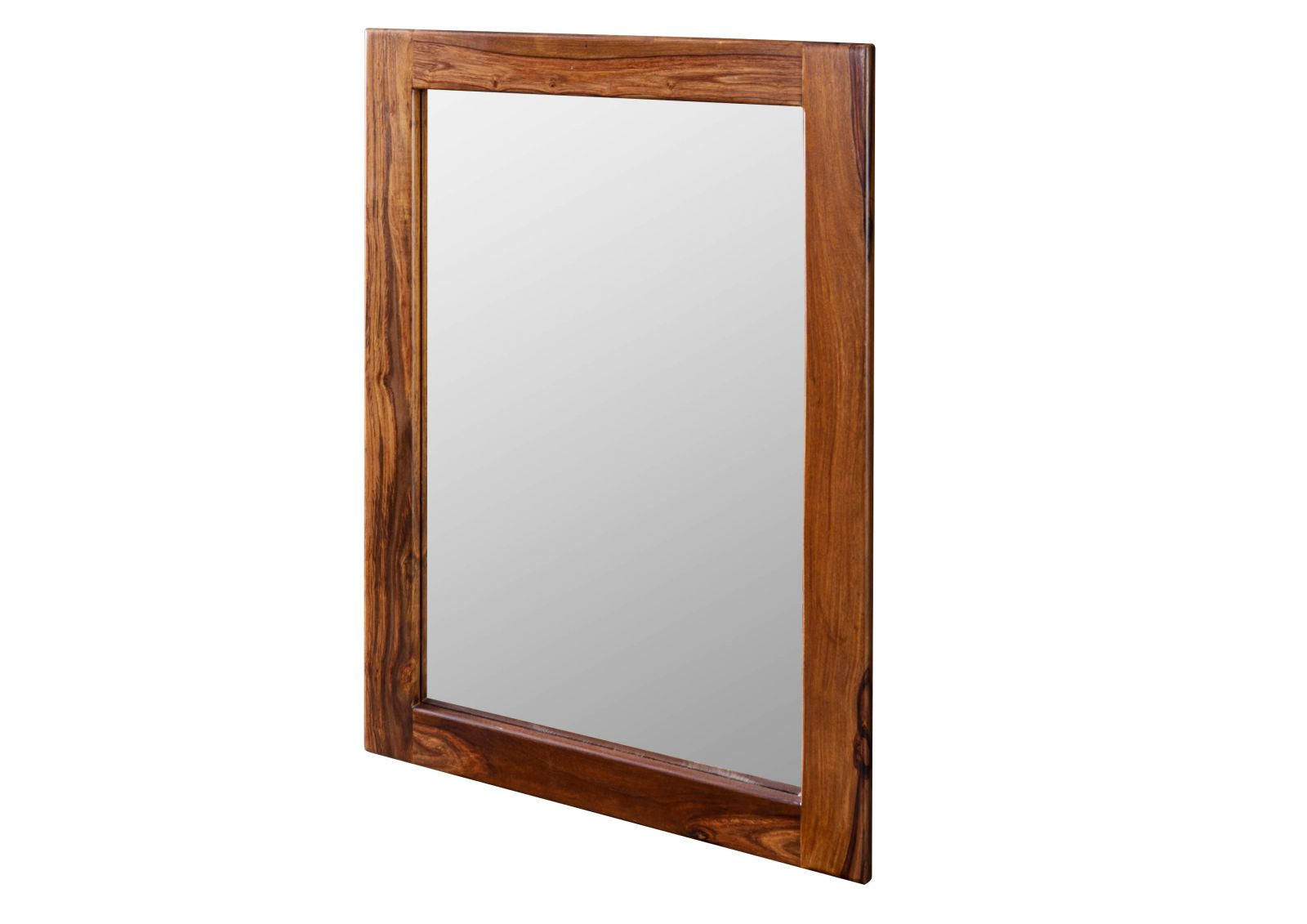 SPIEGEL Sheesham 100x3x70 walnuss gewachst TORONTO #237 - Walnussfarben, Holzwerkstoff (100/70/3cm) - Massivmoebel24