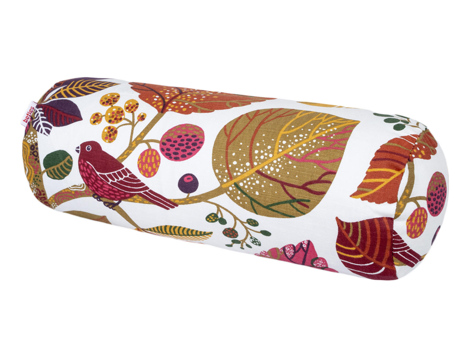 NACKENROLLENHÜLLE Zauberwald elfenbein-bunt Baumwolle 40/15 cm - Ecru/Multicolor, Textil (15/40cm) - beties Heimtextil