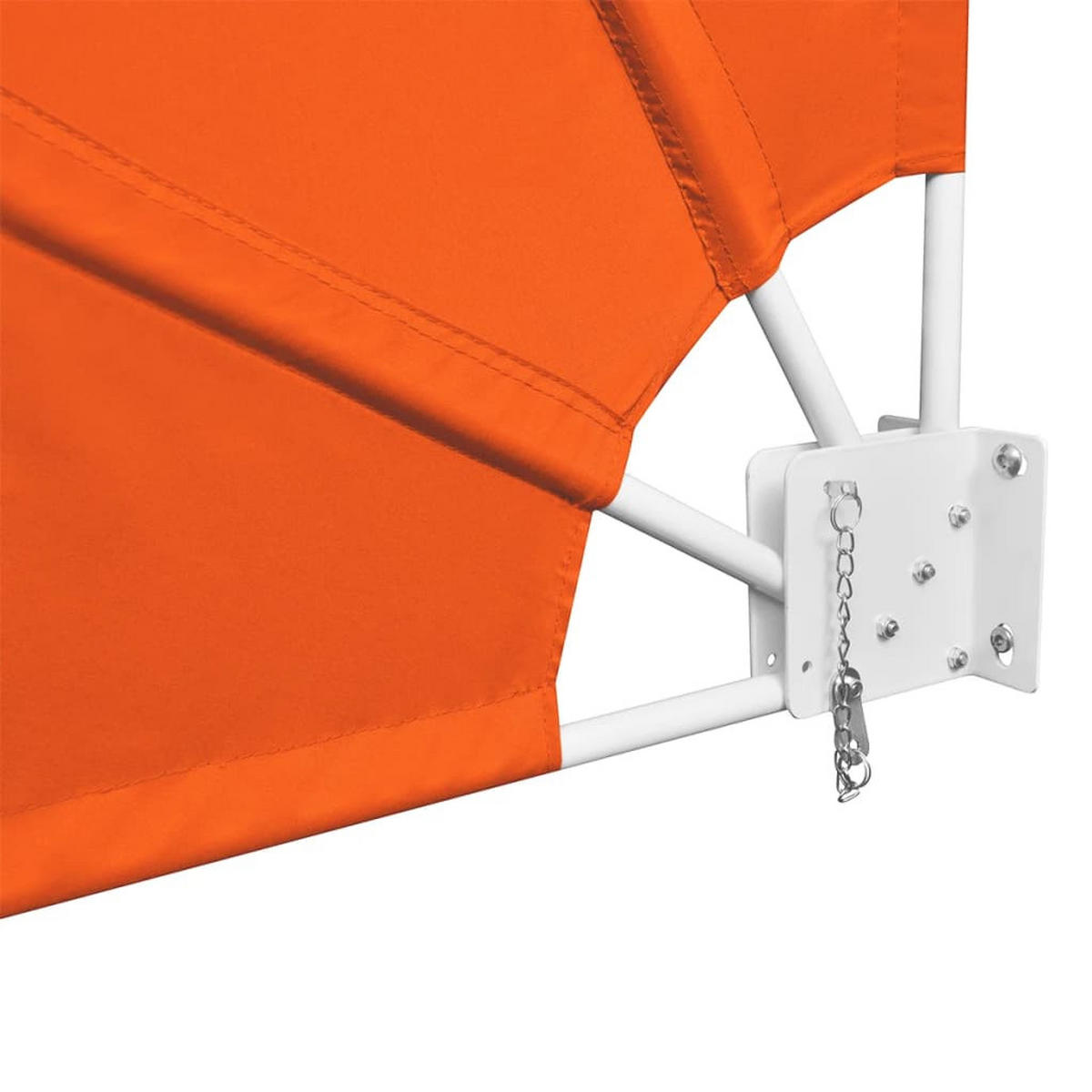 FALTBARER Balkonfächer Terracotta-Rot 140x140 cm - Orange, Textil (140/140/140cm) - furnicato