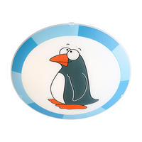 DECKENLEUCHTE BIUBIU Stahl Blau Weiß - Blau, Glas (25/25/8cm)