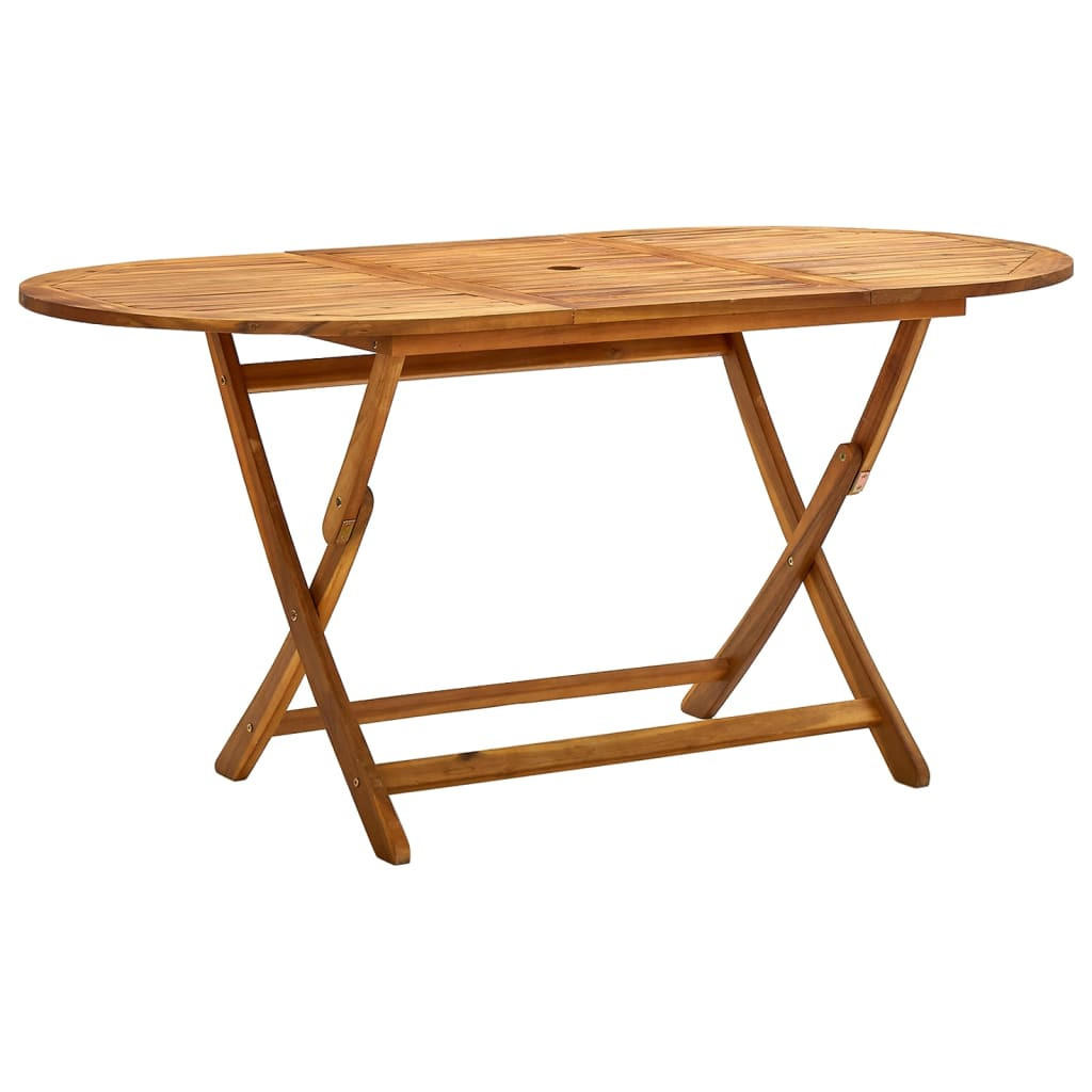 KLAPPBARER Gartentisch 160/85/75 Cm Massivholz Akazie - Braun, Holz (160/85/75cm) - vidaXL