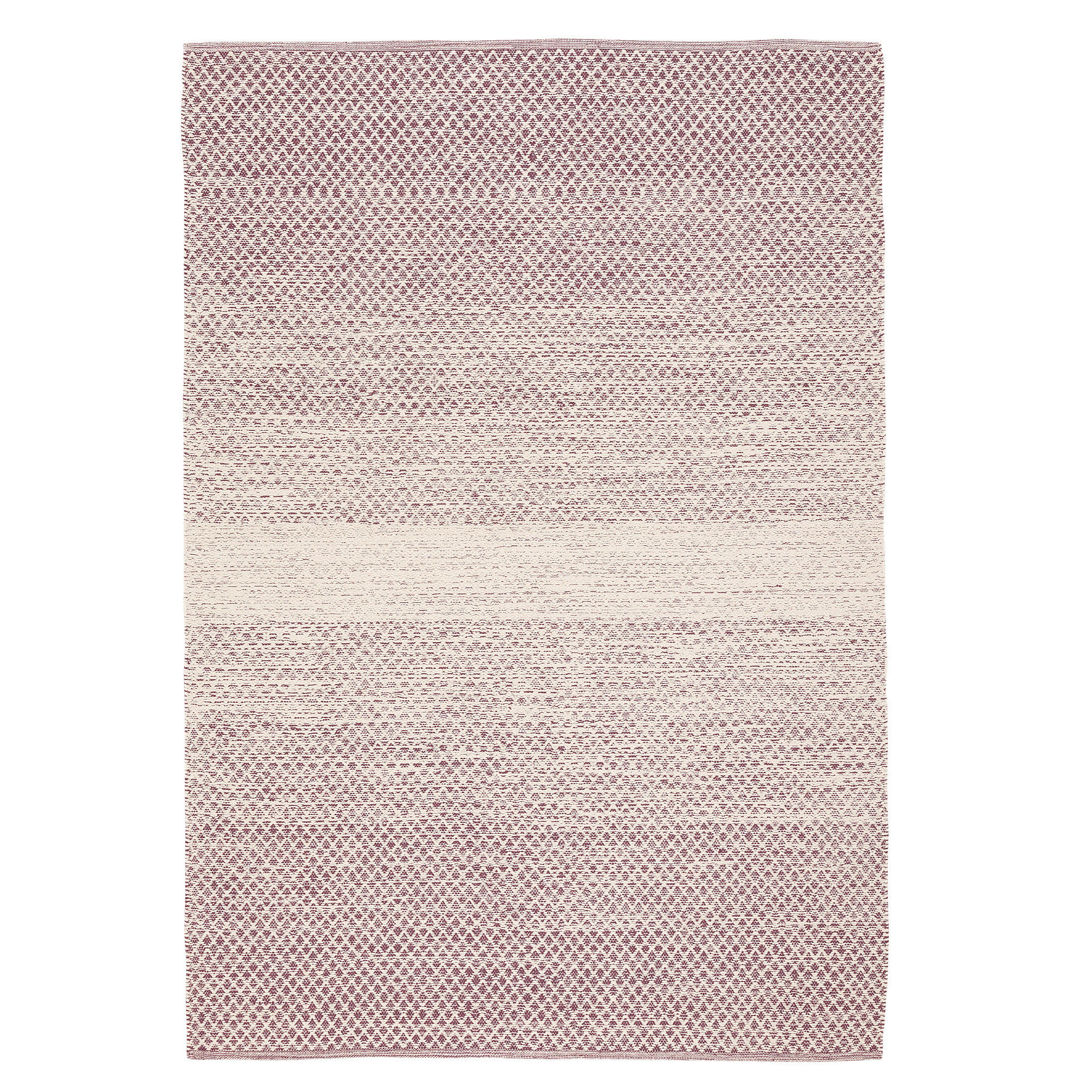 BAUMWOLLE NATUR KELIM TEPPICH SANDY MELIERT - Violett, Textil (90/160cm) - Pergamon
