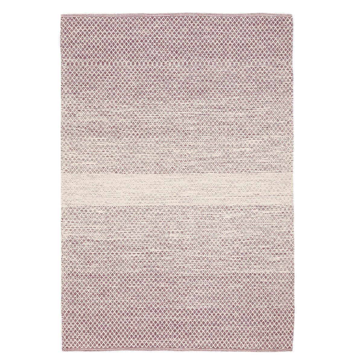 BAUMWOLLE NATUR KELIM TEPPICH SANDY MELIERT - Violett, Textil (90/160cm) - Pergamon